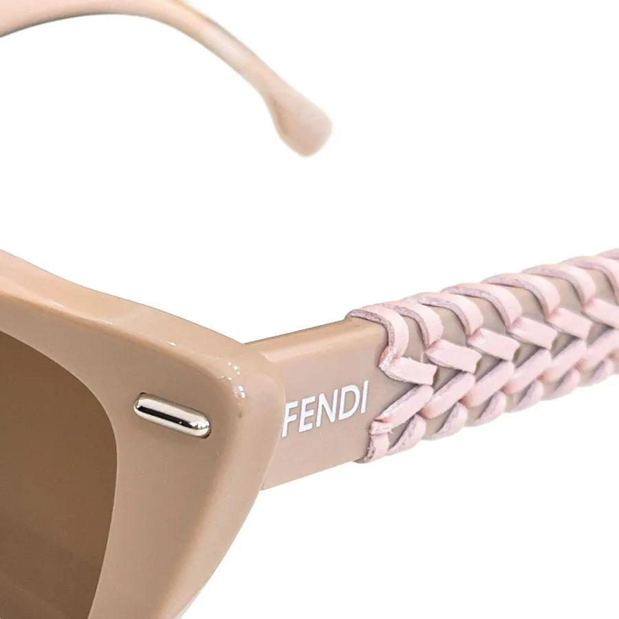 Fendi square frame glasses pink/white/leopard/brown black/eggplant/red/rust black/black color Size 53口20-140