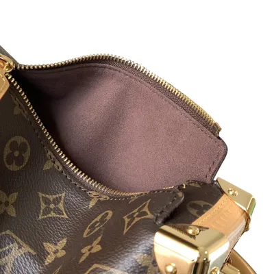 Louis Vuitton Side Trunk MM Monogram Canvas Brown/Grey Gold Hardware