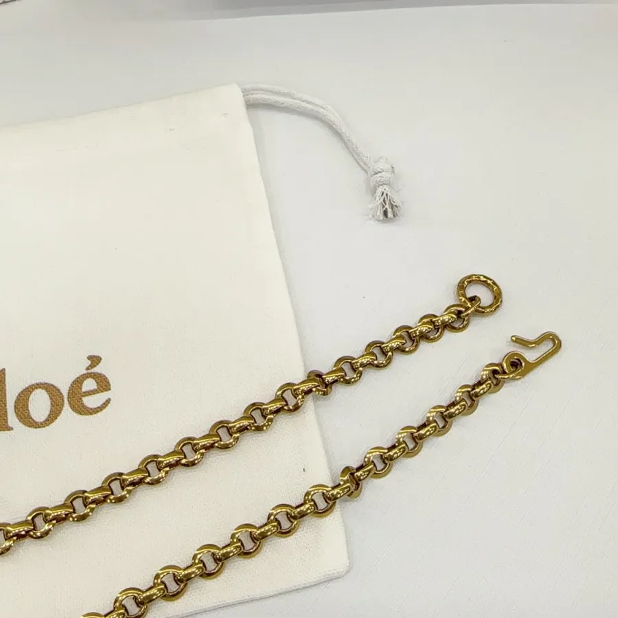 Chloe Adjustable Chain Belt In Gold