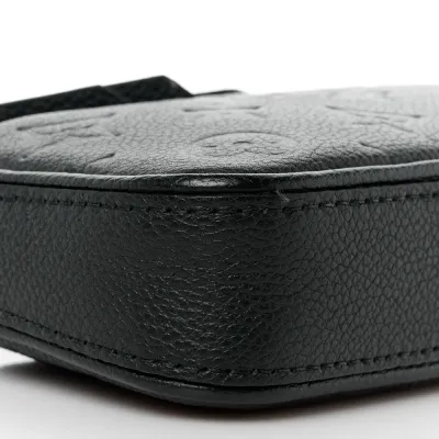 Louis Vuitton Easy Pouch on Strap PM Black Empreinte Leather Gold Hardware