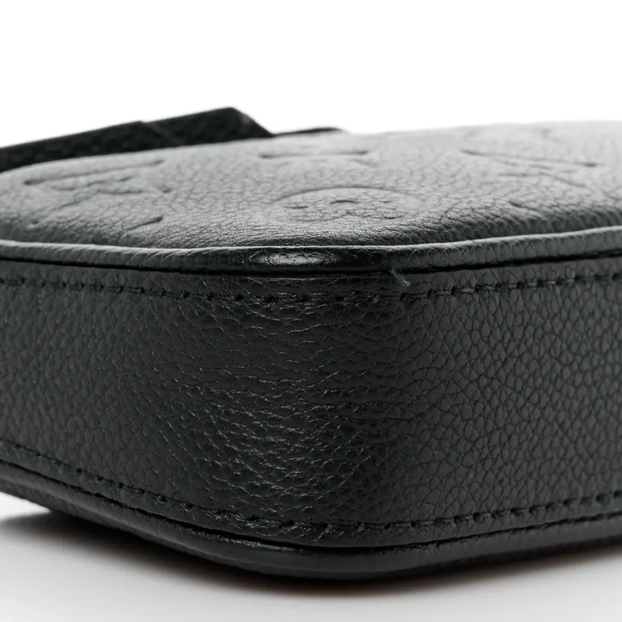 Louis Vuitton Easy Pouch on Strap PM Black Empreinte Leather Gold Hardware