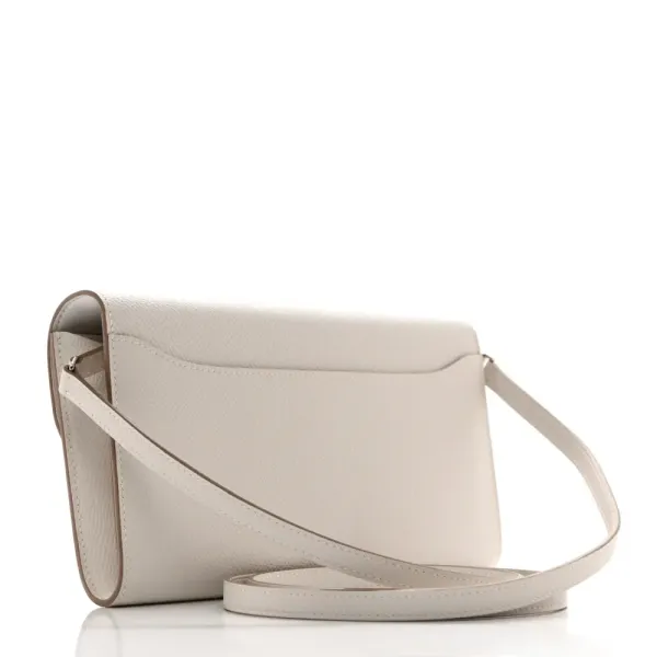 Hermès Constance Long To Go Wallet Gris Pâle Epsom Leather Silver Hardware - Image 3