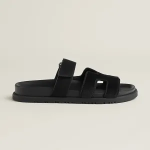HERMES Chypre Black Slippers