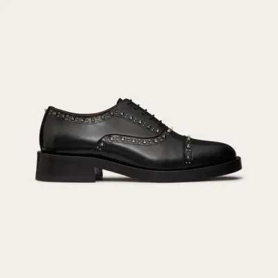 VALENTINO Calf leather Oxford lace-up shoes