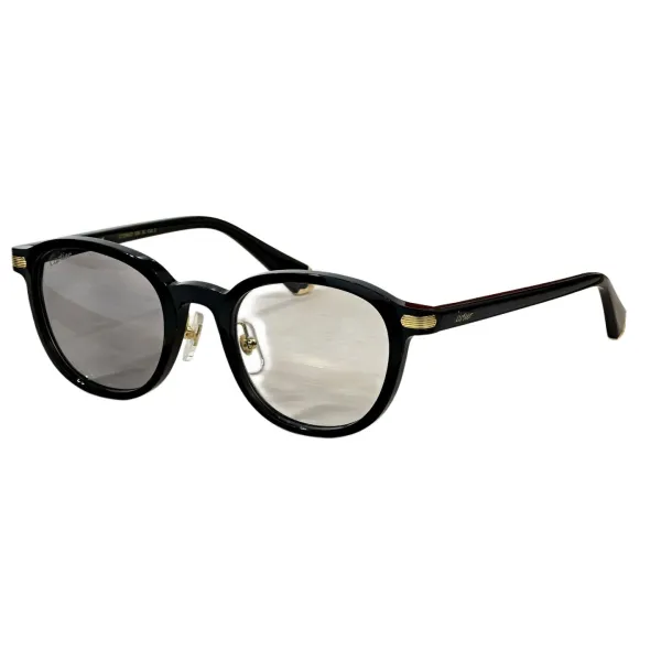 Cartier Boston frame glasses leopard/black grey/black brown/black gold/black silver/burgundy color Size 51口23-145 - Image 4