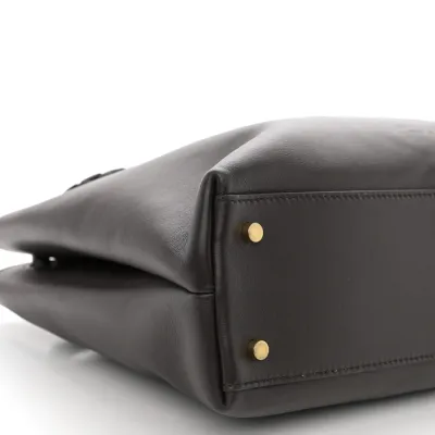 Bottega Veneta Medium Andiamo Shoulder Bag Fondant Silky Calfskin Leather Gold Hardware