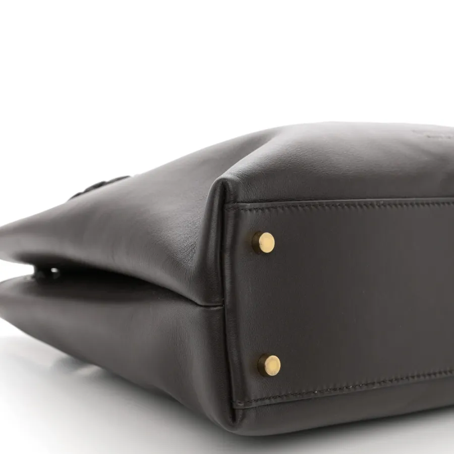 Bottega Veneta Medium Andiamo Shoulder Bag Fondant Silky Calfskin Leather Gold Hardware