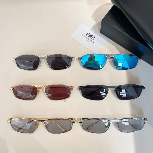 Balenciaga glasses grey silver/grey gold/black silver/black/rust gold/mirrored silver color Size 63口16-140 - Image 10