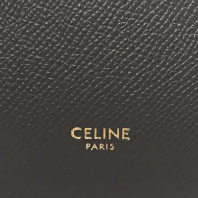 Celine Micro Belt Bag Grey Grained Calfskin Leather Gold Hardware