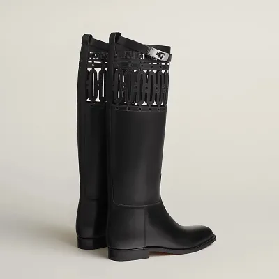 HERMES Jumping  Black boots