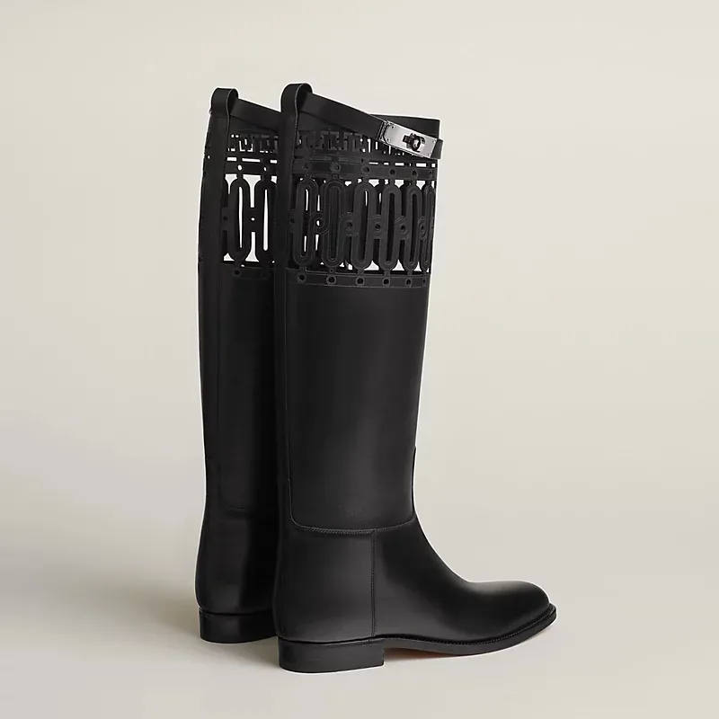 HERMES Jumping  Black boots