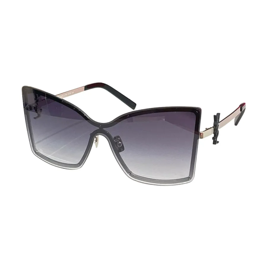 Saint Laurent glasses gradient color of blue to orange/brown/purple black/black gold color Size 53口19-135