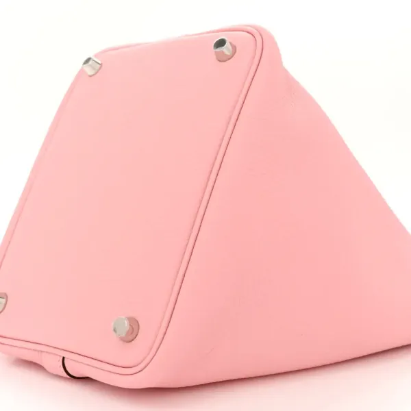 Hermès Picotin Lock 18 PM Rose Sakura Taurillon Clemence Leather Palladium Hardware - Image 5