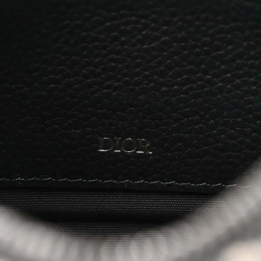 Dior Mini Safari Messenger Navy Blue Oblique Canvas Silver Hardware