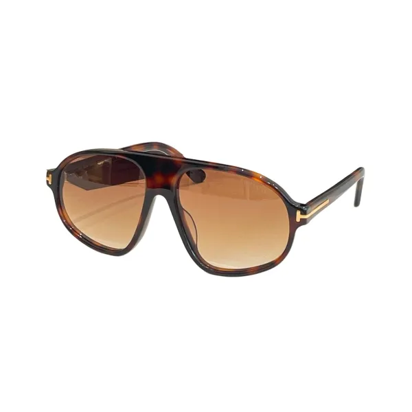 Tom Ford glasses orange black/black/eggplant/leopard brown/green leopard/apricot color Size 58口16-145 - Image 5