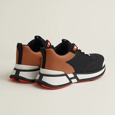 HERMES Heros Sneakers Black Sports Shoes