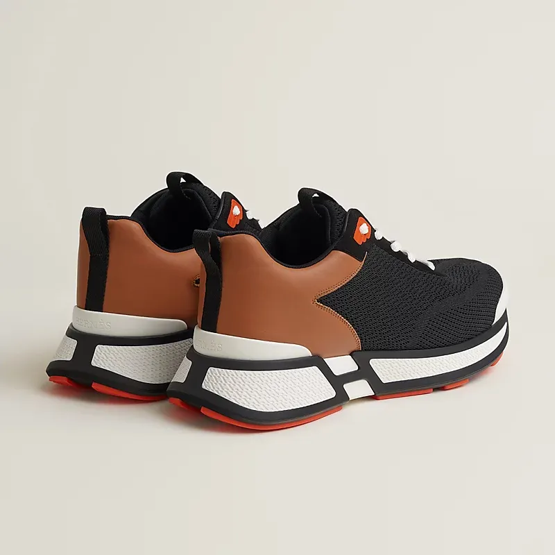HERMES Heros Sneakers Black Sports Shoes