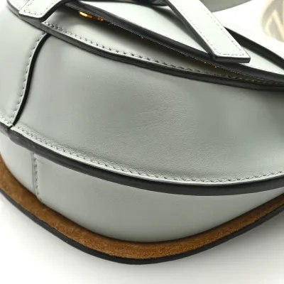 Loewe Gate Dual Bag Mini Ash Grey Jacquard Calfskin Leather