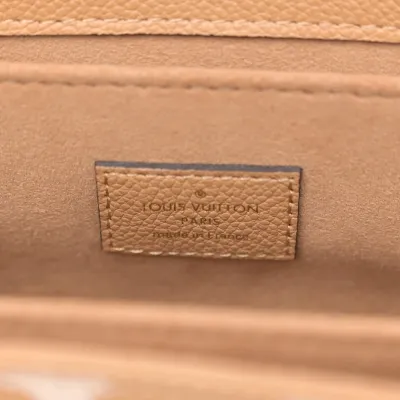 Louis Vuitton Pochette Metis PM Arizona Beige Giant Monogram Empreinte Leather Gold Hardware