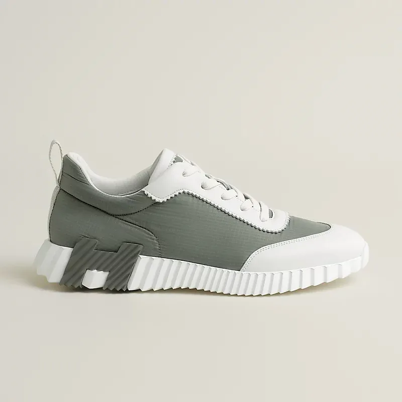 HERMES Green Sneakers Bouncing Sports Shoes