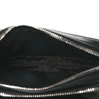 Dior Small Messenger Black Multicolor Galaxy Perforated Oblique Calfskin Leather Silver Hardware