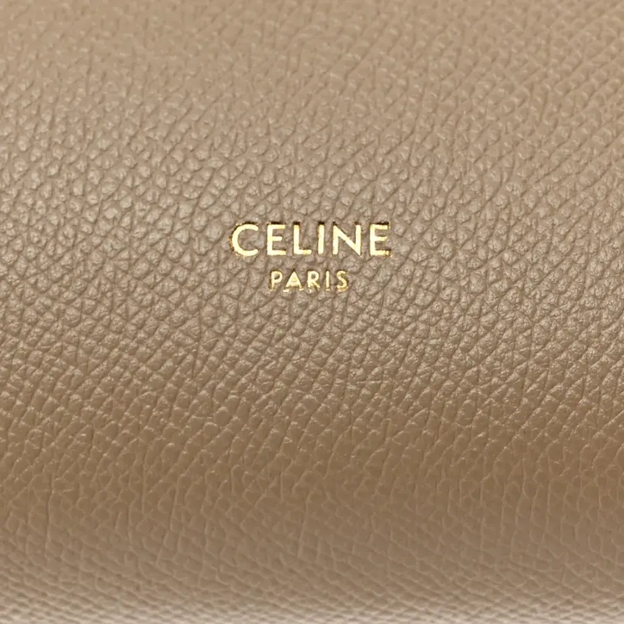 Celine Nano Belt Bag Light Taupe Grained Calfskin Leather Gold Hardware