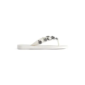 BALENCIAGA White flip-flops Slippers