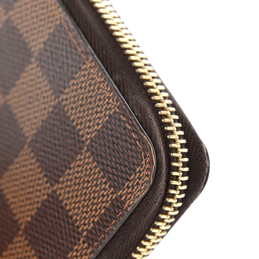 Louis Vuitton Clemence Wallet PM Damier Ebene Canvas Cherry Interior Gold Hardware