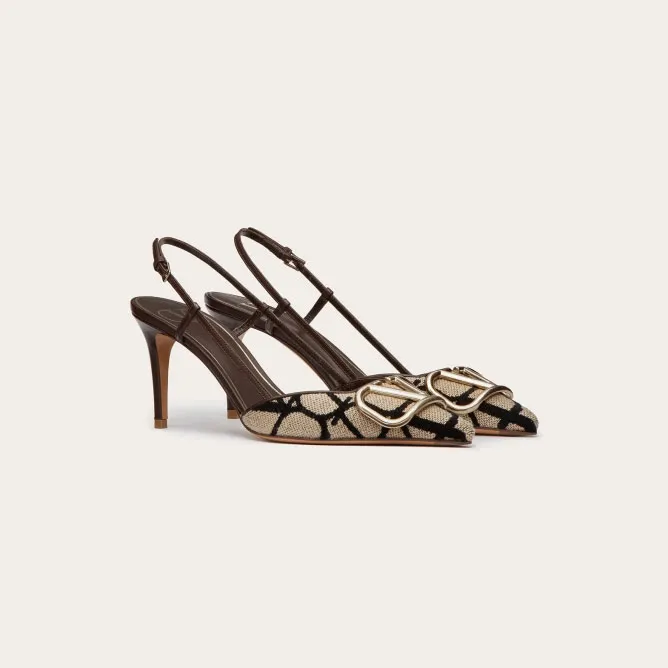 VALENTINO V-logo strappy heels (8cm high heel)