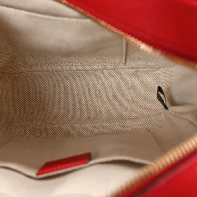 Gucci Small Soho Disco Bag Tabasco Red Pebbled Calfskin Leather