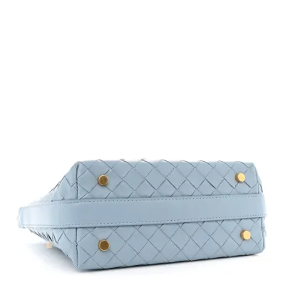 Bottega Veneta Mini Intrecciato Wallace Ice Nappa Calfskin Leather