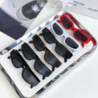 Celine glasses red/white/leopard/black gold/black silver/black color Size 54-19-135