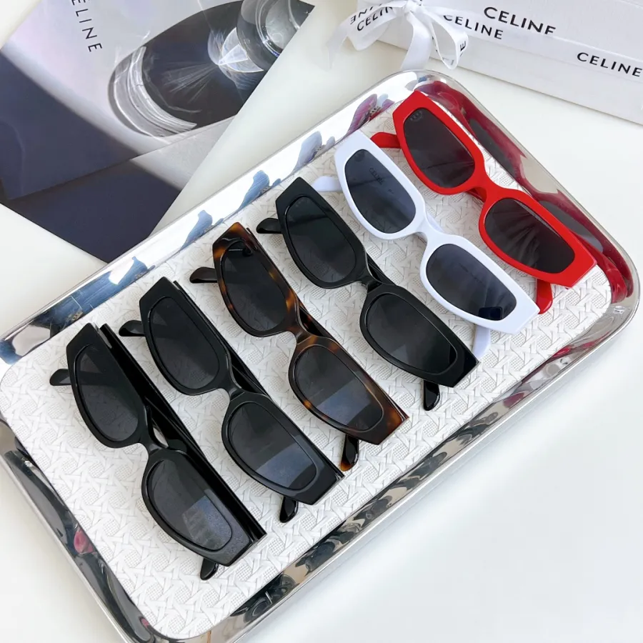 Celine glasses red/white/leopard/black gold/black silver/black color Size 54-19-135