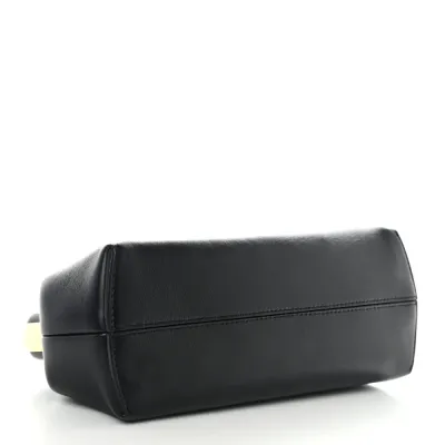 Fendi Small Fendi First Black Shiny Nappa Leather Gold Hardware