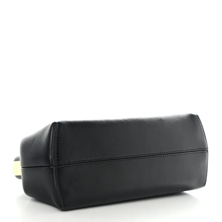 Fendi Small Fendi First Black Shiny Nappa Leather Gold Hardware