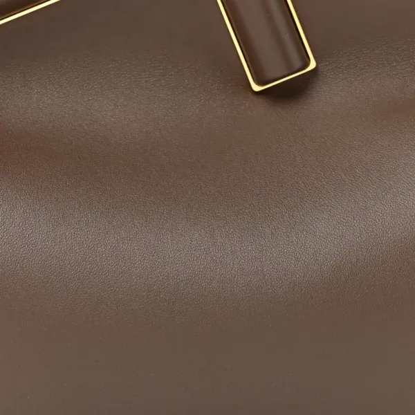 Fendi Midi Fendi First Dark Coffee Shiny Nappa Leather Gold Hardware - Image 9