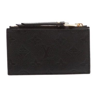 Louis Vuitton Small LV Monogram Pouch Black Empreinte Leather