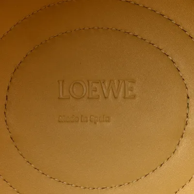 Loewe Paseo Bag Small Dark Butter Shiny Nappa Calfskin Leather