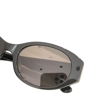 Balenciaga Oval glasses black/leopard/burgundy color Size 55口20-145