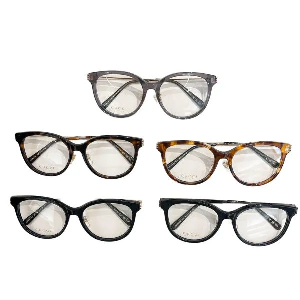 Gucci Boston frame glasses grey/black gold/black/leopard/yellow leopard color Size 56口18-145 - Image 8