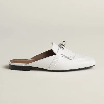 HERMES Oz Mule white Slippers