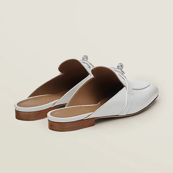 HERMES Oz Mule white Slippers - Image 3