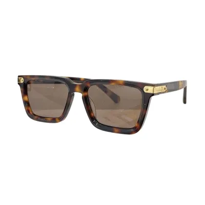 Louis Vuitton square frame glasses green/black/blue/grey/brown/leopard/eggplant/orange blue color Size 54口19-145