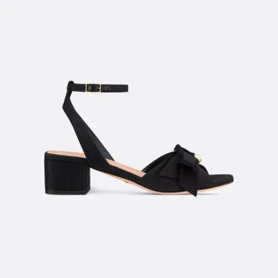 Dior black high-heeled sandals