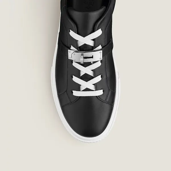 HERMES Day Sneakers Black Sports Shoes - Image 4