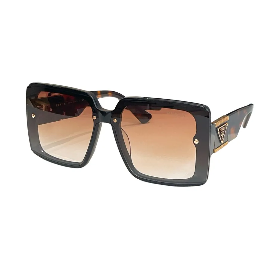 Prada square frame glasses eggplant/black/green/leopard black/purple-pink/blue/leopard brown color Size 69口10-142