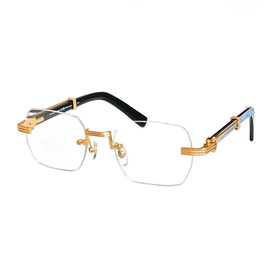 Cartier square frame glasses black blue/brown gold/red gold/black gold/black silver/brown silver color Size 59口15-140