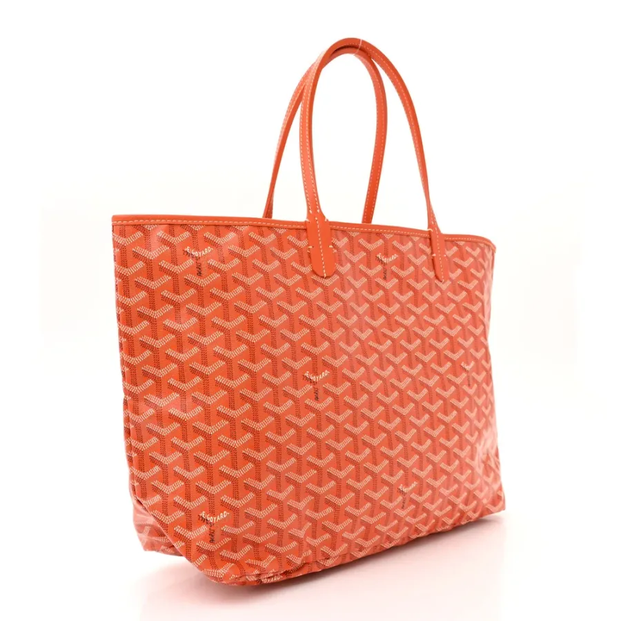 Goyard Saint Louis Tote PM Orange Goyardine Canvas
