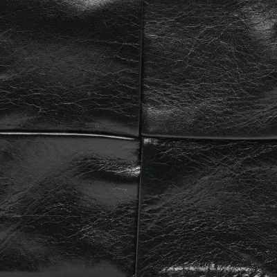 Bottega Veneta Small Intreccio Cassette Belt Bag Black Paper Calfskin Leather