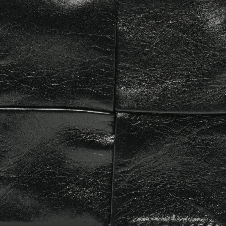 Bottega Veneta Small Intreccio Cassette Belt Bag Black Paper Calfskin Leather